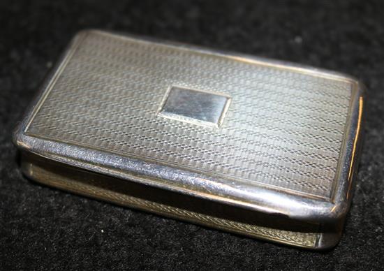 George III silver snuff box